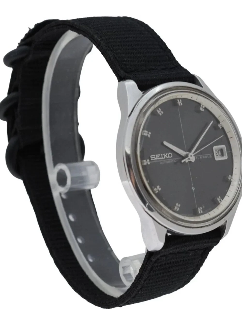 Fully Original 1968 Seiko 37mm Men's Sealion M55 Black Dial Watch Ref: 6105-8090